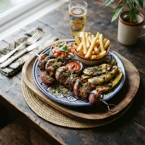 ブルンジ風ヤギ肉のブロシェット