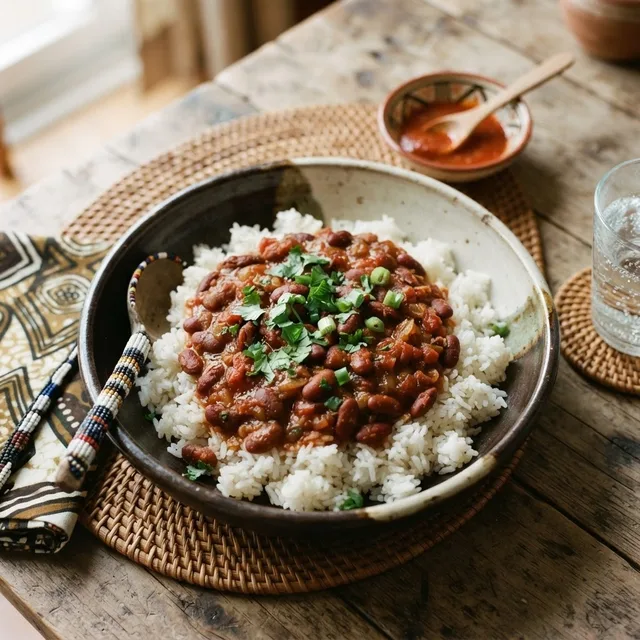 Burundian Rice and Beans