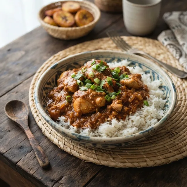 Poulet à la Pâte d'Arachide