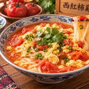 西紅柿鶏蛋麺