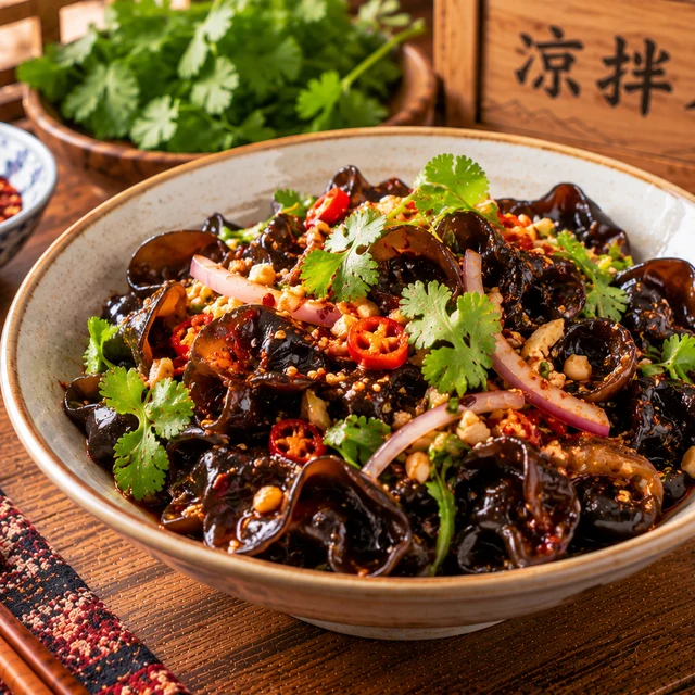 Cold Wood Ear Mushroom Salad