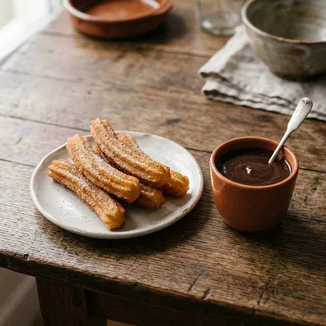Churros con Chocolate
