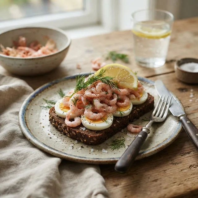 Greenlandic Shrimp Smørrebrød