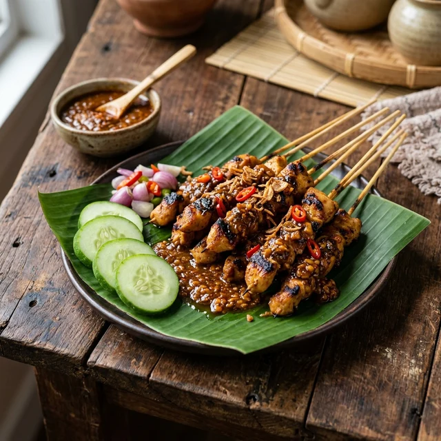 Sate Ayam (Indonesian Chicken Satay)
