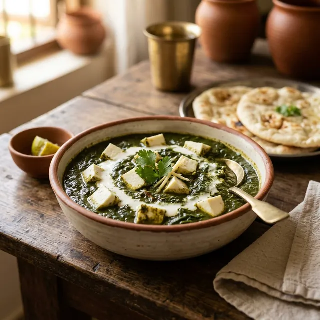 Palak Paneer (Spinach & Cheese Curry)