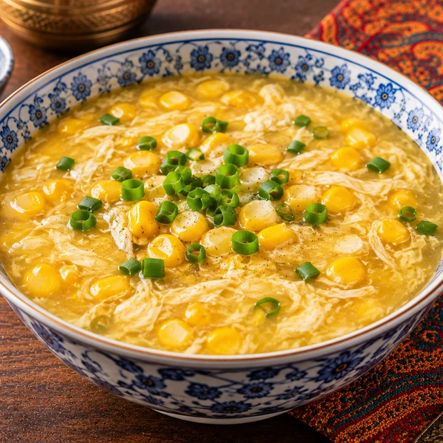 Indo-Chinese Sweet Corn Soup