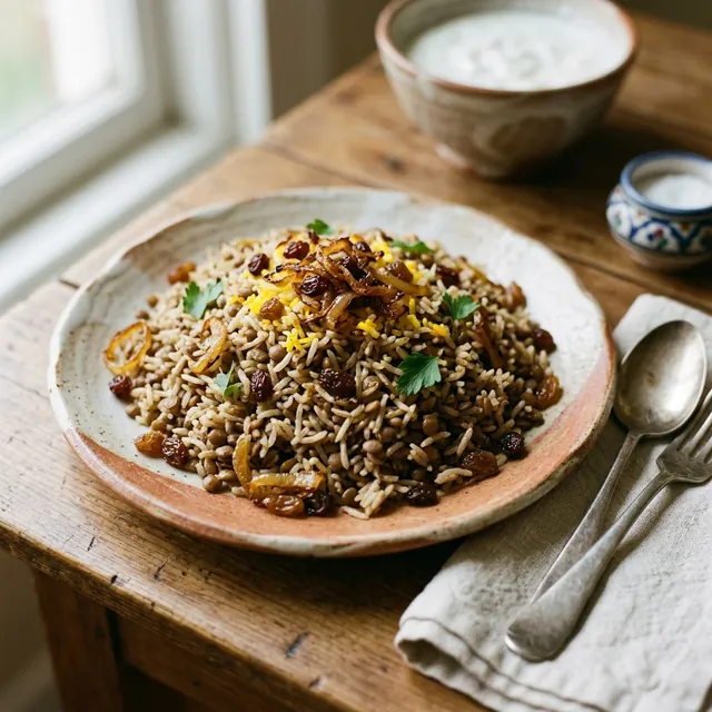 Adas Polo (Lentil Rice Pilaf)
