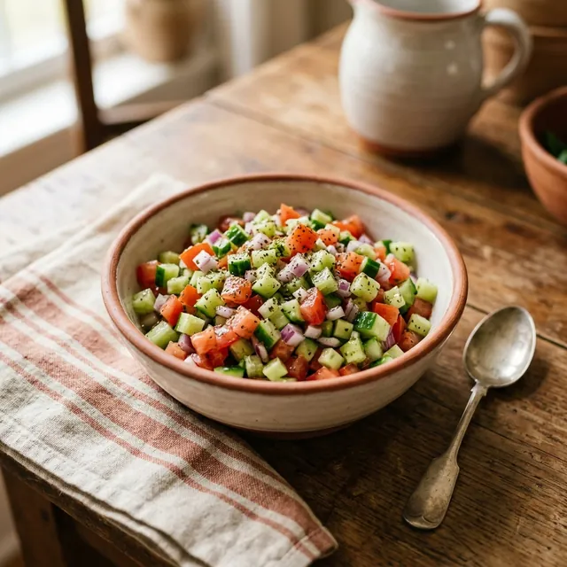 Salad Shirazi (Cucumber & Tomato Salad)