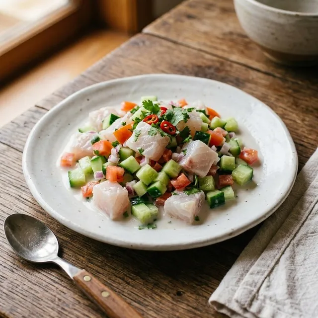Ika Mata (Coconut Lime Raw Fish Salad)