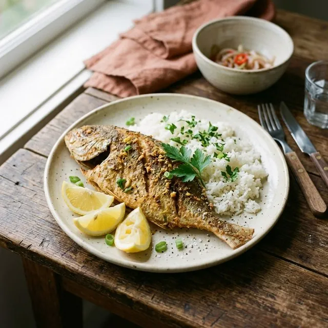 テイナイ（魚のレモンガーリック唐揚げ）