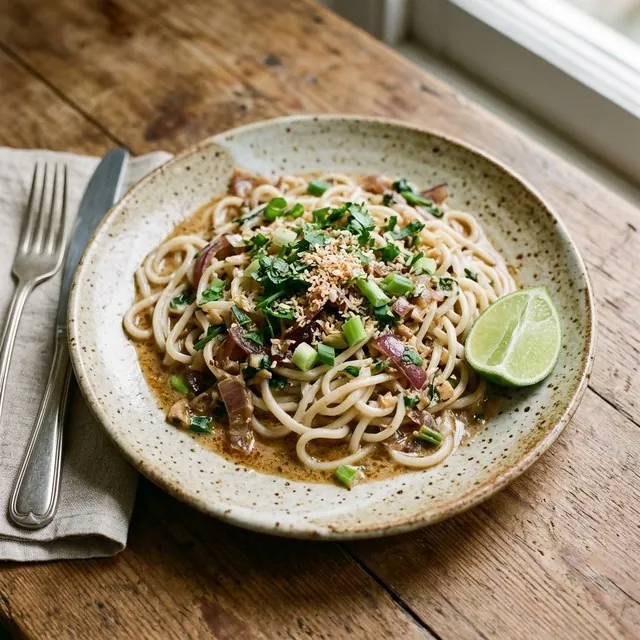 Teiaa (Coconut Cream Fried Noodles)