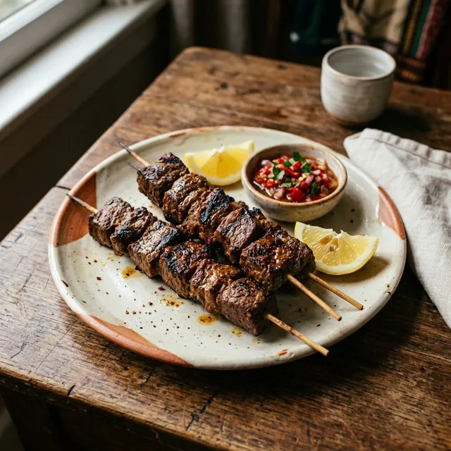 Mishkaki (Beef Skewers)