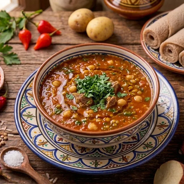 Harira (Bean & Lamb Soup)