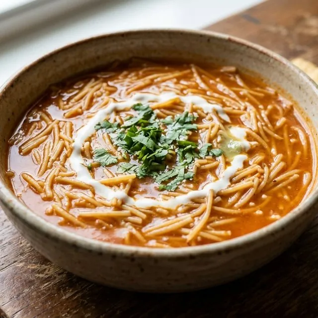 ソパ・デ・フィデオ（極細パスタのトマトスープ）