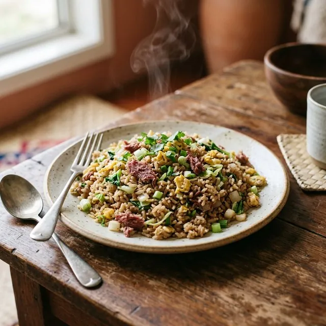 コンビーフ炒飯