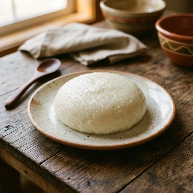 Funge (Cassava Flour Porridge)