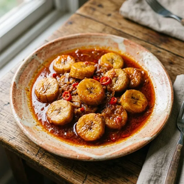 Blá-Blá (Plantain in Palm Oil)
