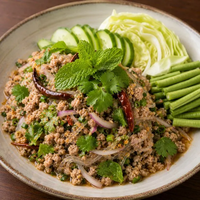 Larb Gai (Minced Chicken Herb Salad)