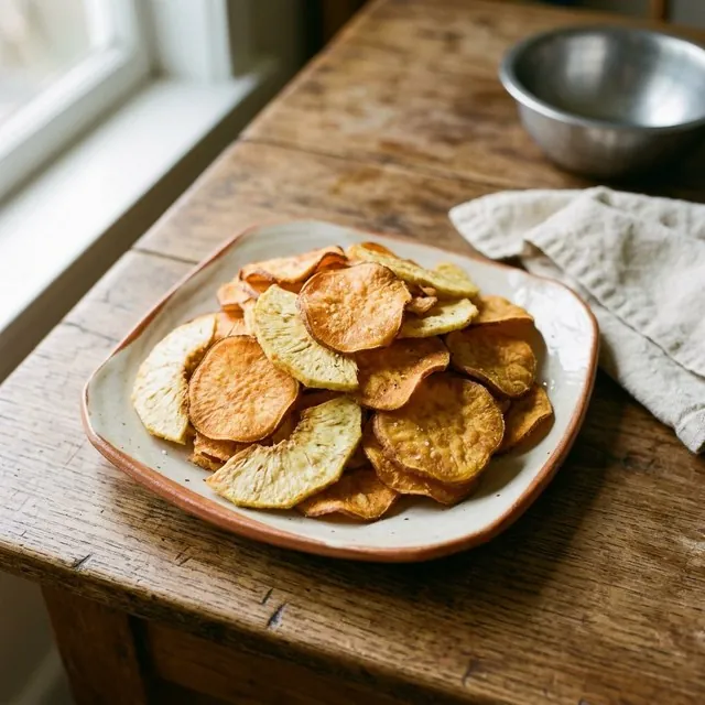 Breadfruit-Style Sweet Potato Chips