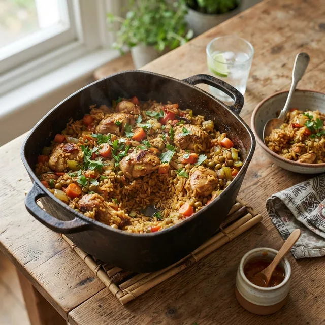 Vincentian Chicken Pelau