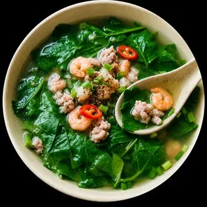 カイン・ラウゴット（豚ひき肉と青菜のスープ）