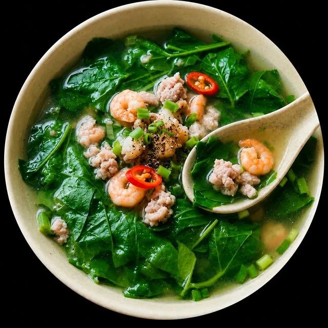 Canh Rau Ngot (Pork & Greens Soup)