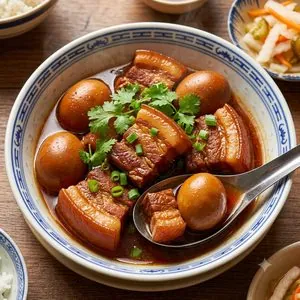 ティットコー・チュン（豚肉と卵のココナッツ醤油煮）