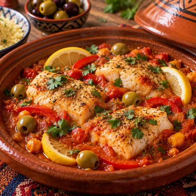North African-Style Fish in Cumin Tomato Sauce