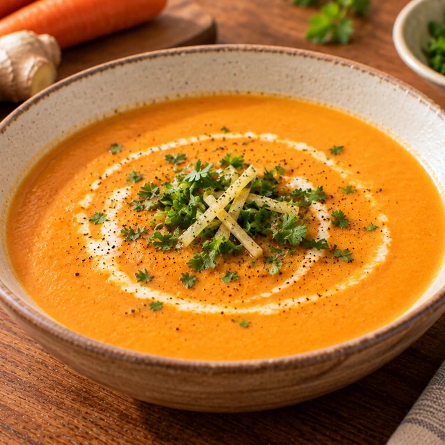 Carrot Ginger Coconut Soup