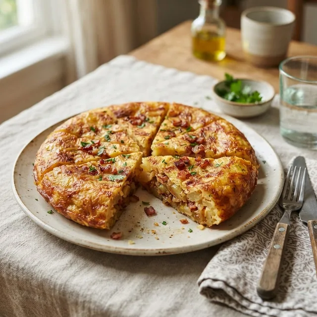 Potato and Bacon Tortilla