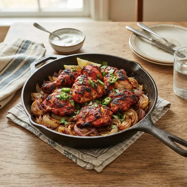 Skillet Tandoori-Style Chicken
