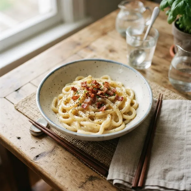 Kamatama Carbonara Udon