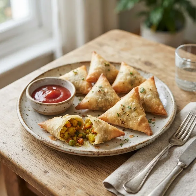 Gyoza Wrapper Mini Samosas