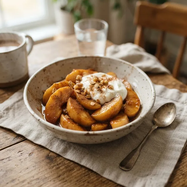 Microwave Apple Tatin-Style
