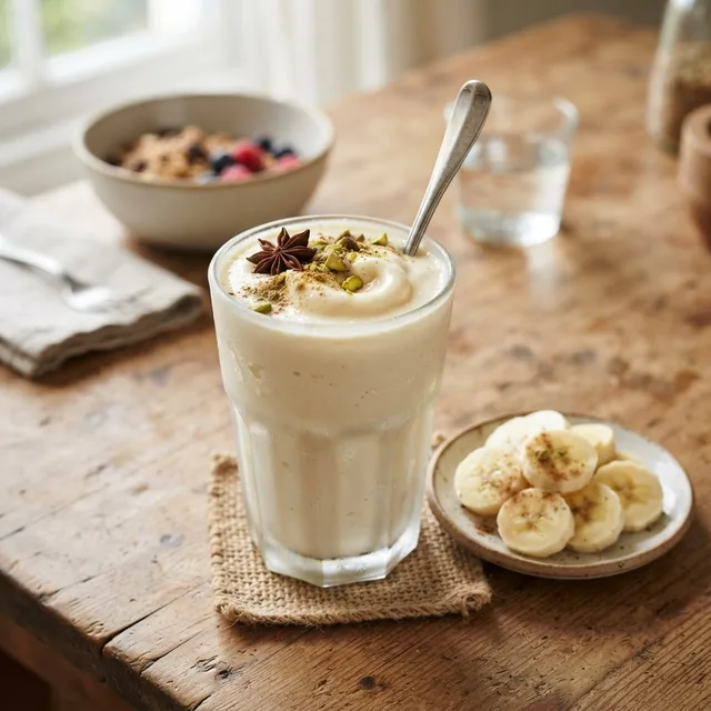 Frozen Banana Yogurt Lassi