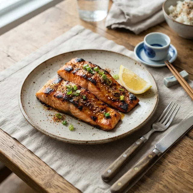 Miso Yogurt Marinated Salmon