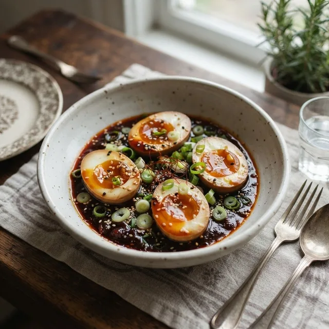 Gochujang Soy Marinated Eggs