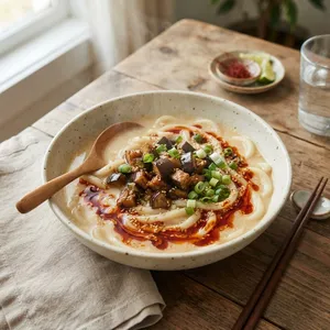 なすの味噌担々うどん
