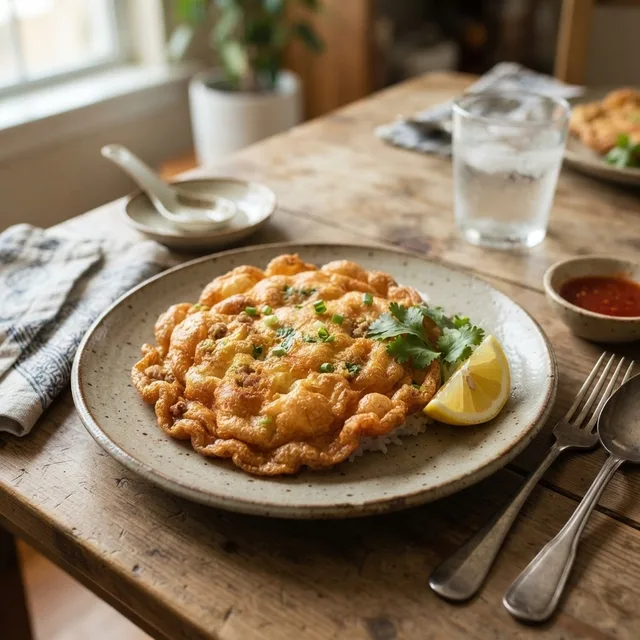 Kai Jeow-Style Fluffy Omelette